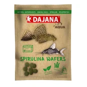 Корм Dajana Spirulina Wafers, спец. корм для донних травоїдних риб у чіпсах, 80 мл / 25 г