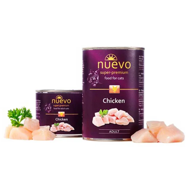 Консервированный корм Nuevo Adult с курицей, для кошек, 200 г