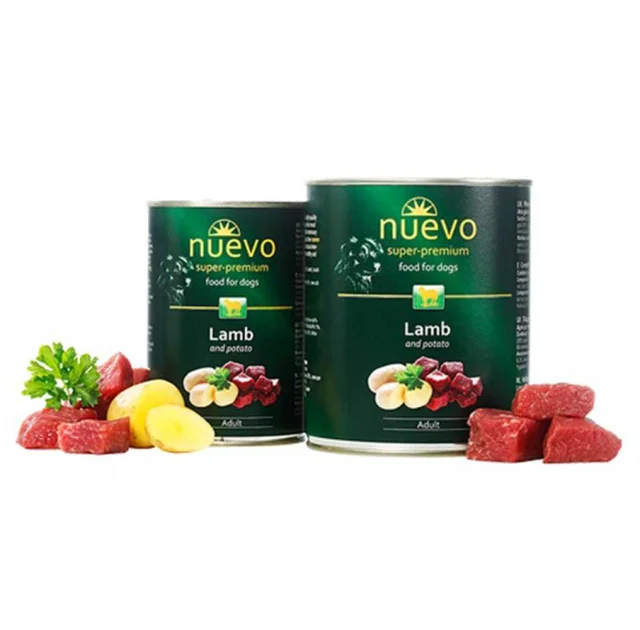 Консервированный корм Nuevo Adult с ягненком и картофелем, для собак, 400 г