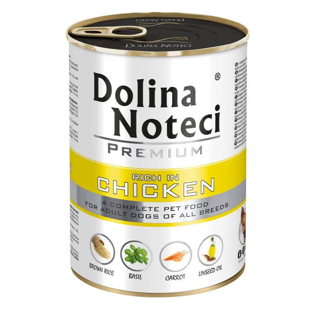 Консервований корм Dolina Noteci Premium для собак, курка, 400 г