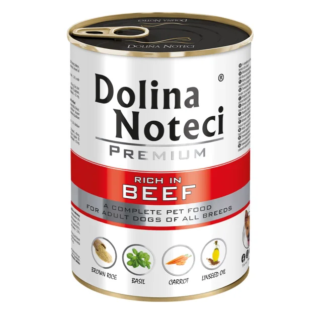 Консервований корм Dolina Noteci Premium для собак, яловичина, 400 г