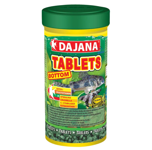 Корм Dajana Tablets Bottom, спец. корм для донних риб у таблетках, 100 мл / 50 г