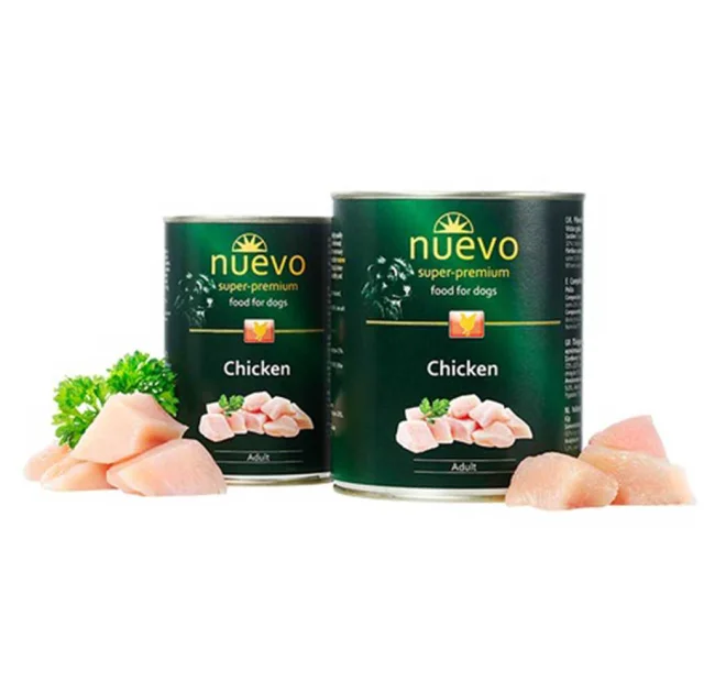 Консервований корм Nuevo Adult з куркою, для собак, 800 г