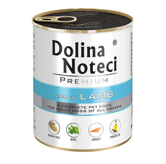 Консервований корм Dolina Noteci Premium для собак, ягня, 800 г