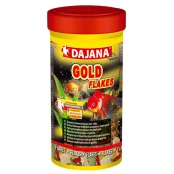 Корм Dajana Gold Flakes у пластівцях для золотих рибок та декоративних карасів, 500 мл / 100 г