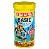 Корм Dajana Tropica Basic, комплексний корм у пластівцях для всіх видів риб, 500 мл / 100 г