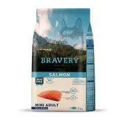 Сухой корм Bravery Salmon Mini Adult для взрослых собак мелких пород, с лососем, 2 кг
