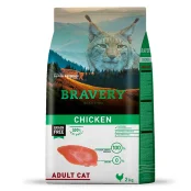 Сухой корм Bravery Chicken Adult Cat для взрослых кошек, с курицей, 2 кг