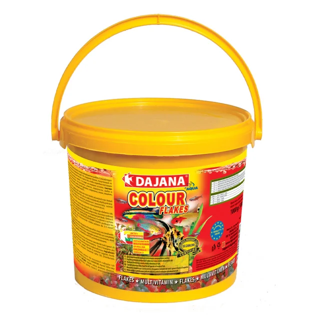 Корм Dajana Colour Flakes, спец. корм у пластівцях, сприяє природному забарвленню, 10 л / 2 кг