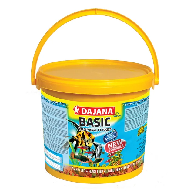 Корм Dajana Tropica Basic, комплексний корм у пластівцях для всіх видів риб, 10 л / 2 кг