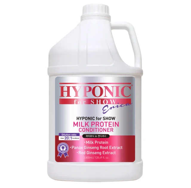 Кондиціонер Hyponic For Show Dogs, з молочним протеїном, для собак, 3,8 л