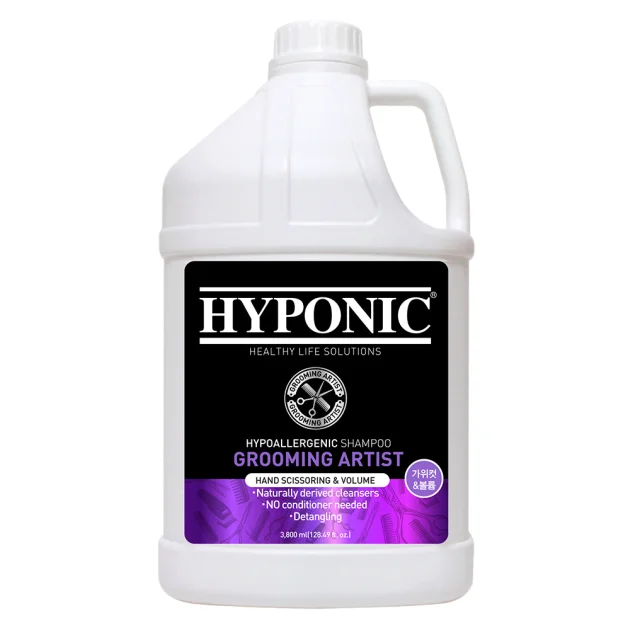 Шампунь Hyponic Grooming Artist, майстер по догляду за шерстю, для ручної стрижки та об’єму, 3,8 л