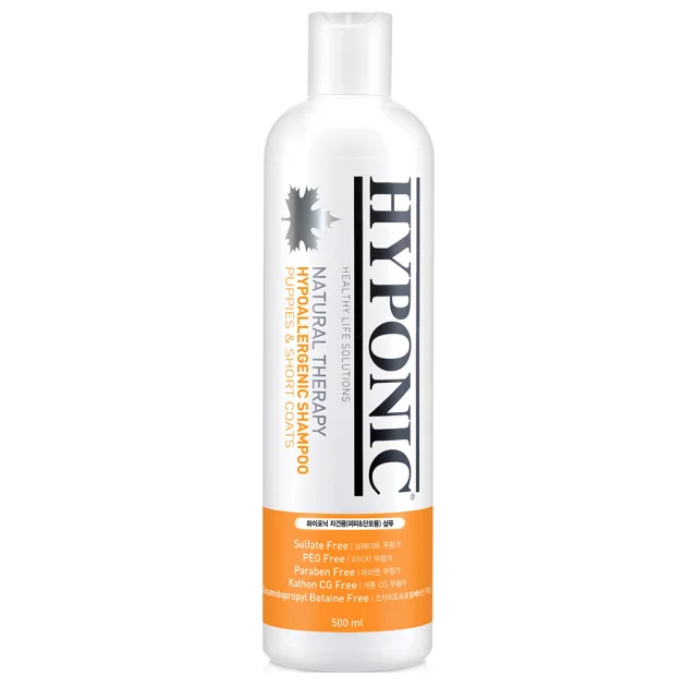 Шампунь Hyponic Hypoallergenic, гіпоалергенний, для цуценят та короткошерстих собак, 500 мл