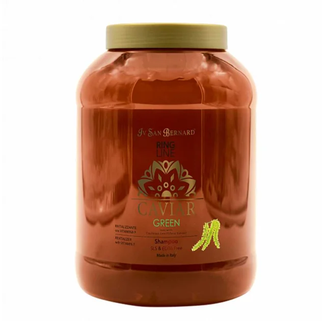 Шампунь Iv San Bernard Green Caviar, м’яке очищення, з зеленою ікрою та омега-3, 3 л