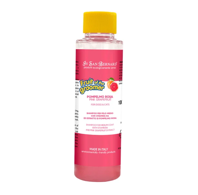 Шампунь Iv San Bernard Pink Grapefruit для котів і собак із середньою шерстю, з грейпфрутом та вітаміном B6, 100 мл