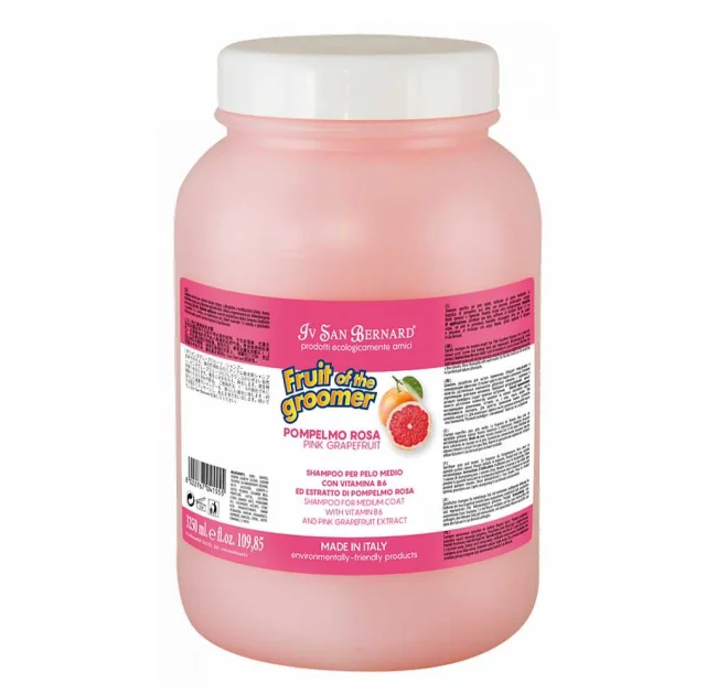 Шампунь Iv San Bernard Pink Grapefruit для котів і собак із середньою шерстю, з грейпфрутом та вітаміном B6, 3,25 л