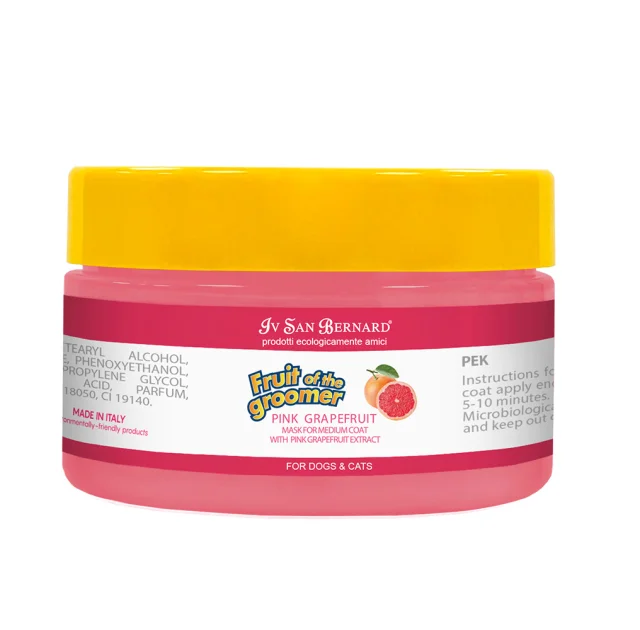 Маска Iv San Bernard Pink Grapefruit для котів і собак із середньою шерстю, з грейпфрутом та вітаміном B6, 100 мл