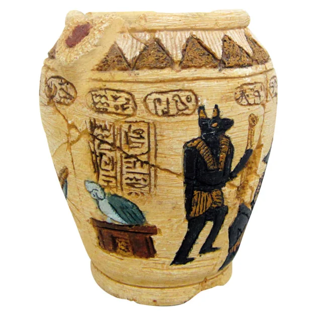 Декорация керамическая Amtra Ваза старинная Египет средняя, для аквариумов, керамика, 11.7 × 11.5 × 13.5 см