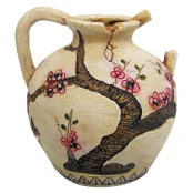 Декорация керамическая Amtra Кувшин розовый, для аквариумов, керамика, 10.5 × 9.7 × 10.7 см