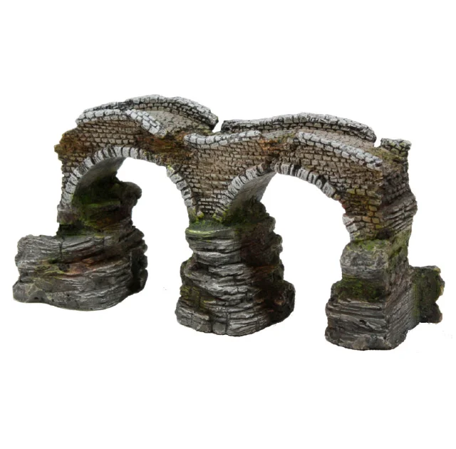 Декорация керамическая Amtra Романский мост S, для аквариумов, керамика, 14.5 × 6 × 8 см