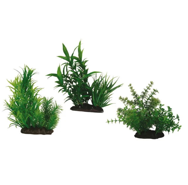 Растения аквариумные Amtra Japanese set 2 искусственные, для аквариумов, 3 вида, до 15 см, цена за 1 шт