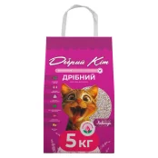 Бентонітовий наповнювач Крафт Добрий Кіт для котів, дрібний, аромат лаванди, пакет, 5 кг