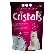 Силікагелевий наповнювач Cristals Fresh для котів, з ароматом лаванди, 4.8 л