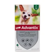 Капли от блох и клещей Elanco Advantix для собак весом до 4 кг, цена за 1 пипетку