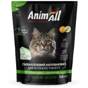 Силикагелевый наполнитель AnimAll Кристаллы изумруда, для кошек, 5 л (2.1 кг)