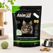 Силикагелевый наполнитель AnimAll Кристаллы изумруда, для кошек, 10.5 л (4.4 кг)