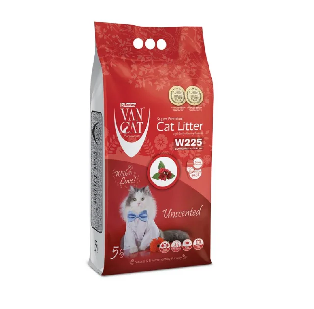 Бентонітовий наповнювач VanCat Unscented для туалету, 5 кг