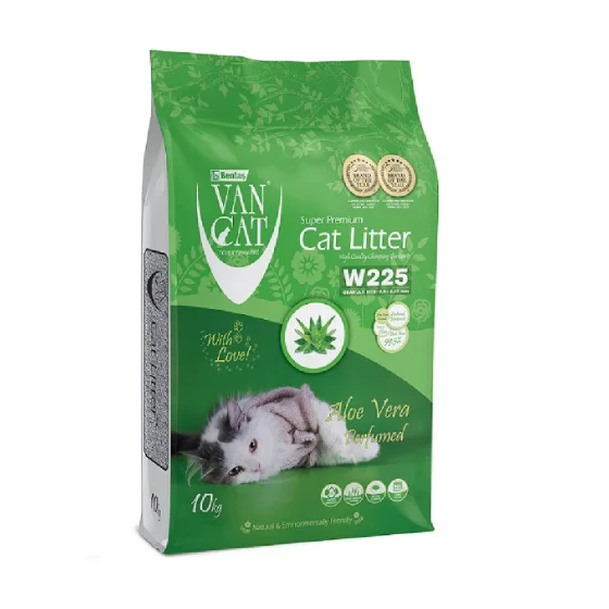 Бентонітовий наповнювач VanCat AloeVera для туалету