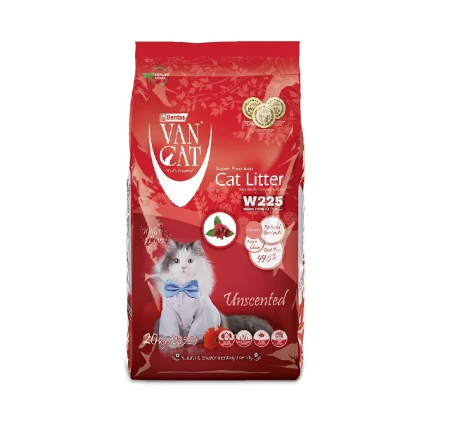 Бентонитовый наполнитель VanCat Natural для туалета, 20 кг