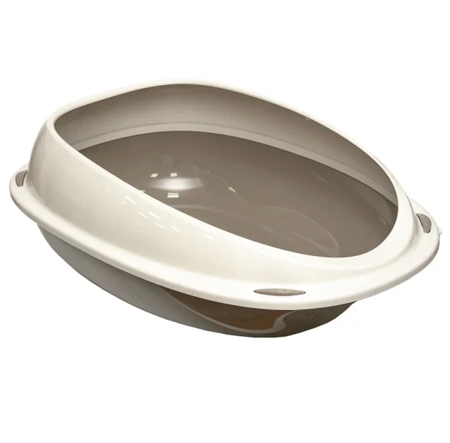 Пластиковий туалет Georplast Shuttle для котів, 57×40×19 см, сірий