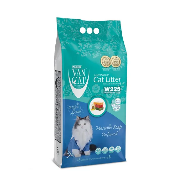 Бентонітовий наповнювач VanCat Marseille Soap для туалету, 5 кг
