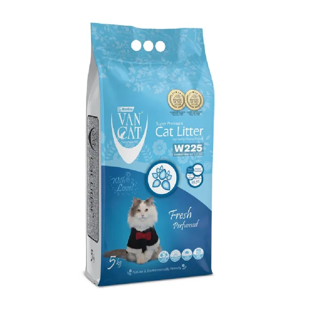 Бентонітовий наповнювач VanCat Fresh для туалету, 5 кг