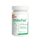 Таблетки Dolfos ChitoFos для підтримки функції нирок для собак і котів, 60 таб, 60 г