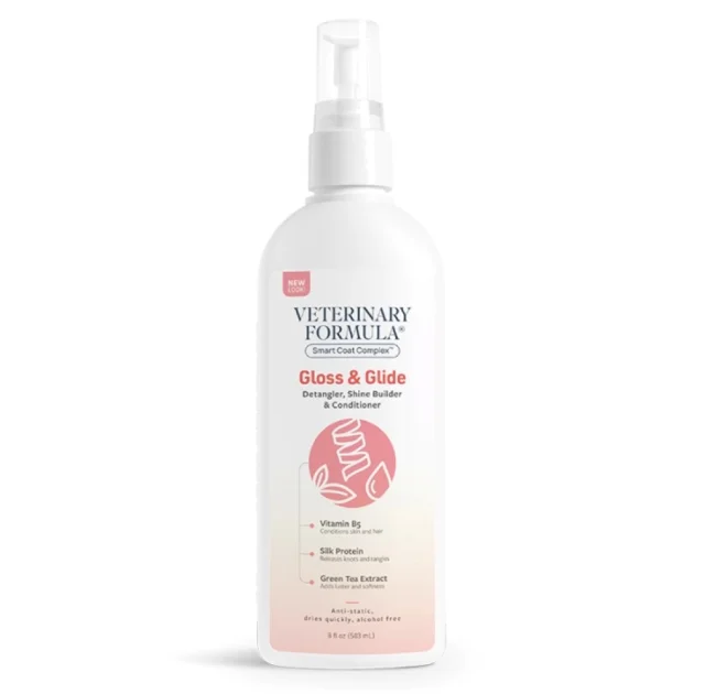 Кондиционер Veterinary Formula Gloss & Glide Conditioner для собак и котов, антистатик, спрей, 236 мл