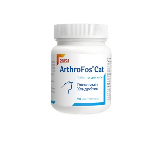 Таблетки Dolfos ArthroFos Cat для лечения ортопедических проблем для котов, 90 табл.