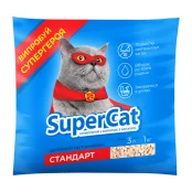 Наполнитель для туалета Super Cat Стандарт 1 кг, синий