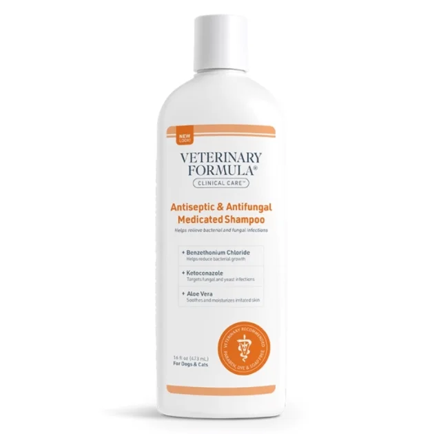 Шампунь Veterinary Formula Antiseptic & Antifungal Shampoo для собак і котів, 473 мл