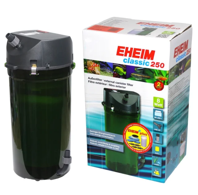 Зовнішній фільтр EHEIM classic 250 Plus для прісноводних і морських акваріума