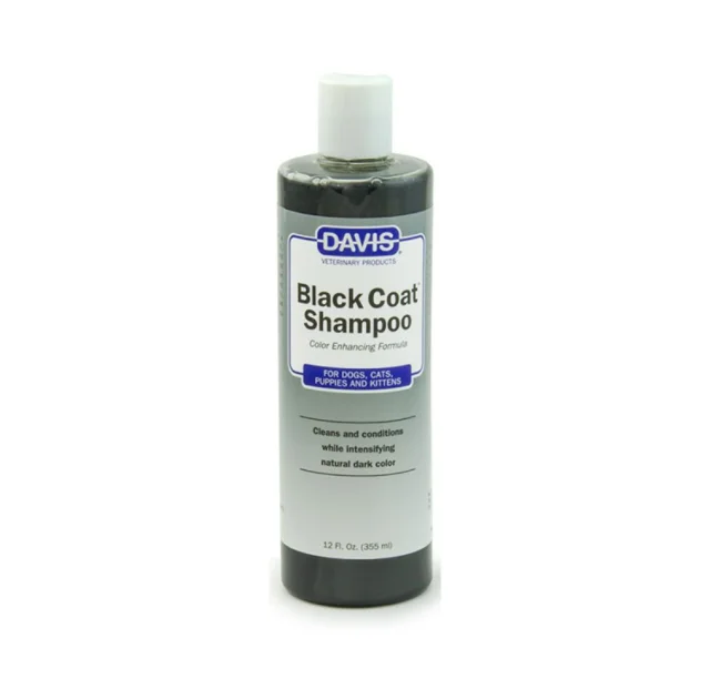Шампунь Davis Black Coat Shampoo для черной шерсти собак, котов, концентрат, 355 мл