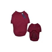 Свитер Puppia Landon для собак, размер M, бордовый