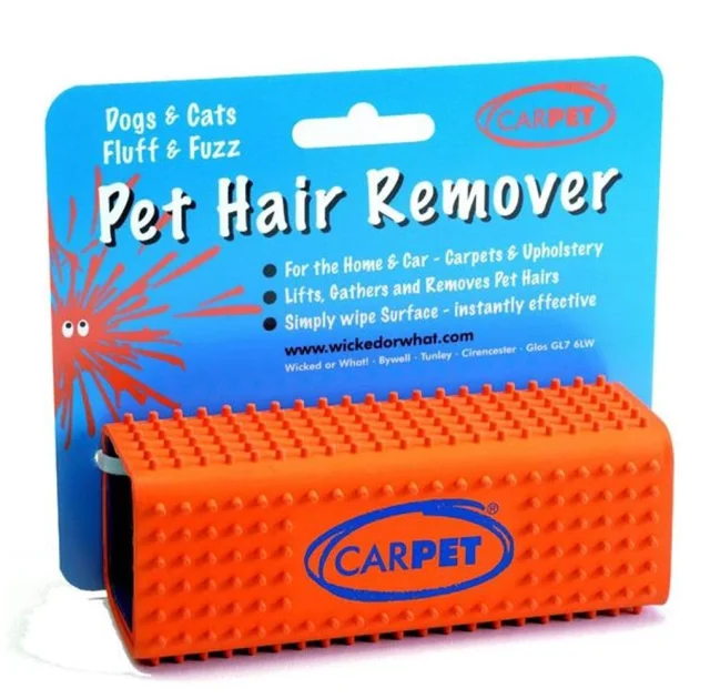 Щітка CarPet Pet Hair Remover від шерсті тварин з одягу, меблів, автомобіля, помаранчева, 12х4х4 см