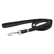 Прогумований повідець Sprenger для собак, з ручкою, нейлон, чорний, 2×120 см