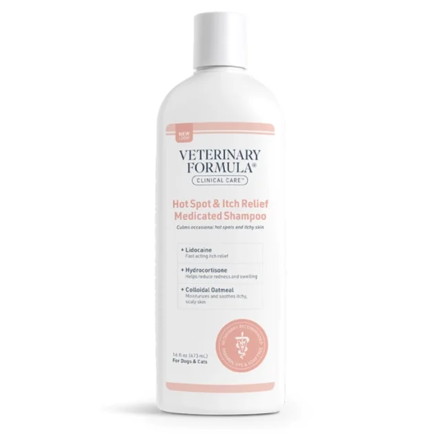 Шампунь Veterinary Formula Hot Spot & Itch Relief Medicated Shampoo для собак і котів, 473 мл