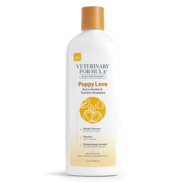 Шампунь Veterinary Formula Puppy Love Shampoo, без сліз для цуценят, для вихованців від 6 тижнів, 503 мл