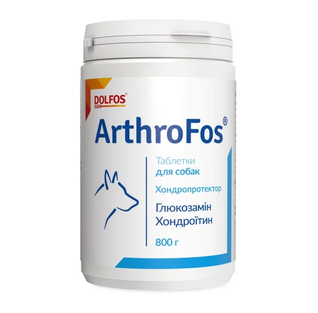Таблетки Dolfos ArthroFos для правильного функционирования суставов для собак, 800 табл.