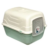 Закритий туалет Georplast RotoToilet для котів, з фільтром і лопаткою, 52×40×40 см